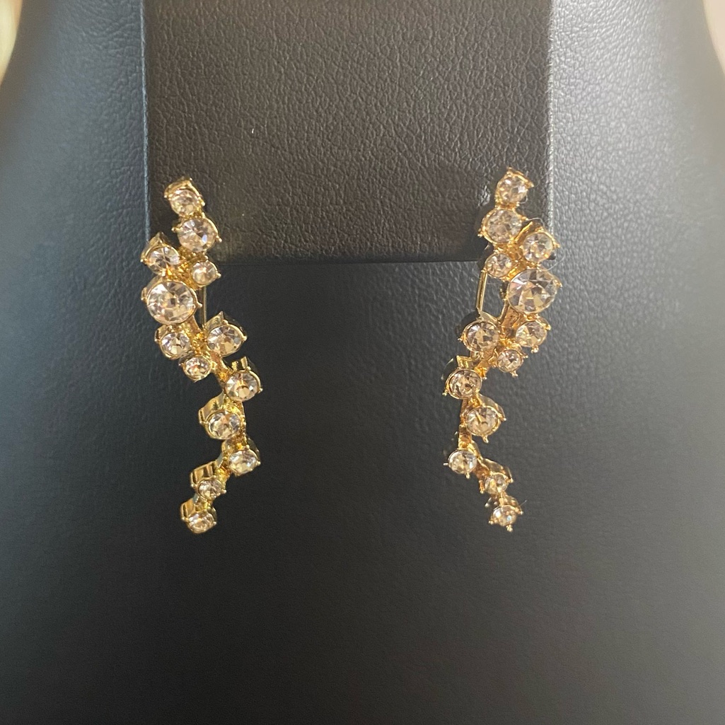 Baublebar Fish Hook Style Dangle Earrings With Rhinestones